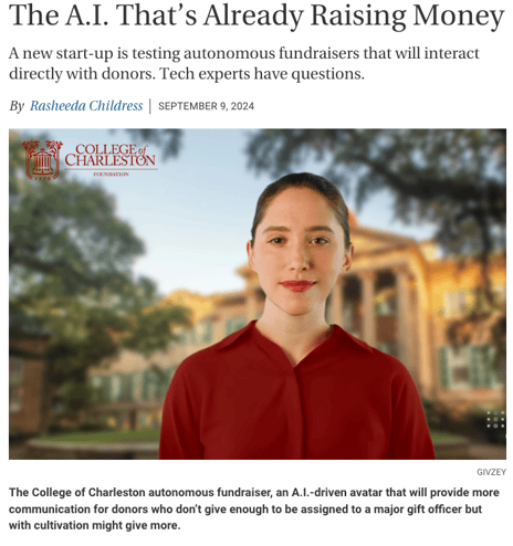 Givzey, Version2 and First Innovation Partner Cohort Featured in Chronicle of Philanthropy for Fully Autonomous Fundraising